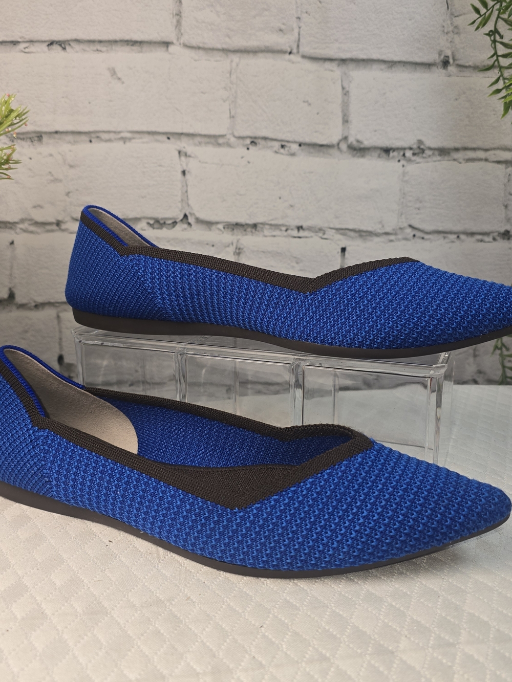 Rothy’s “the point” flats Lazuli blue flats slip on minimalist womens 10.5
